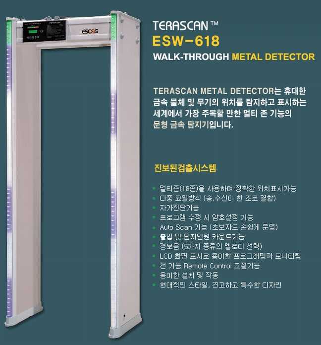 Cổng dò kim loại Terascan ESW618W
